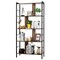 Costway 4-Tier Bookcase Industrial Bookshelf Floor Standing Storage Rack